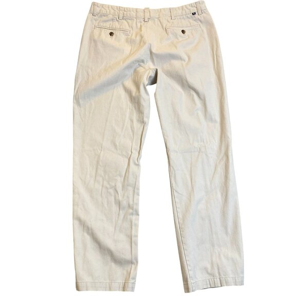 Chaps Mens Khaki Pants 36x29 Measured Custom Fit Cotton Preppy Academia - Picture 2 of 16